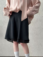 Patchwork Ruffle Skirt