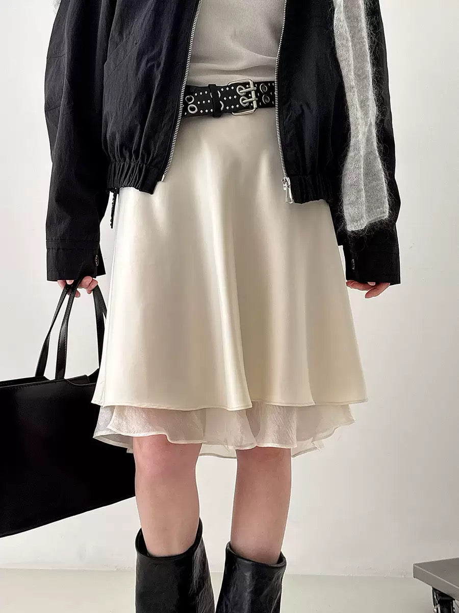 Patchwork Ruffle Skirt