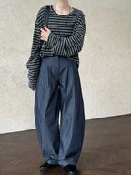 Scimitar-Shaped Suit Trousers - PAINEVIDA