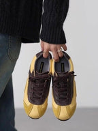 Vintage Platform Lace-up Cuban Sneakers Shoes by painevida