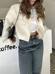 White Baseball Jacket