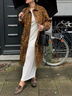 Loose Vintage Leopard Coat