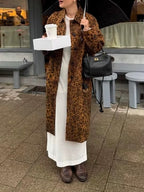 Loose Vintage Leopard Coat