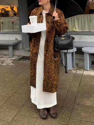 Loose Vintage Leopard Coat by painevida