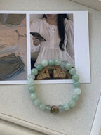 Sunset Rose Hand-Beaded Bracelet