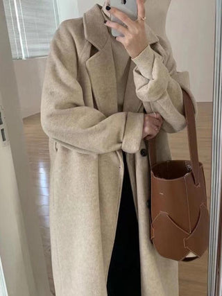 Loose and thickened Long Woolen Coat