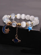 Original Alloy Star&Moon&Planet Beads Bracelet by painevida