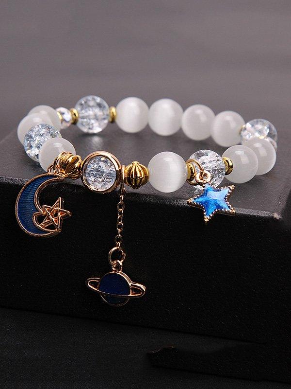 Original Alloy Star&Moon&Planet Beads Bracelet by painevida