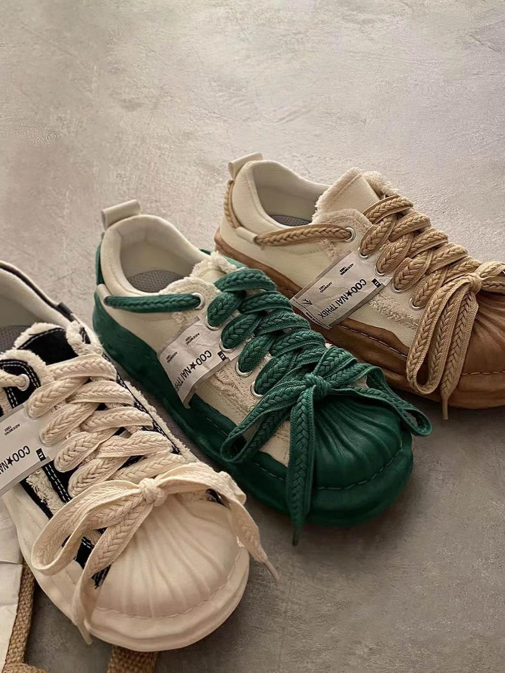 Platform Reverse Lace-up Espadrilles Canvas Shoes