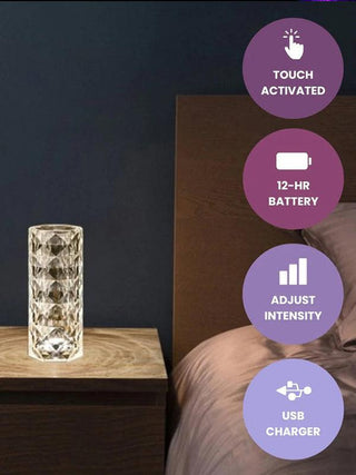 Multicolor Crystal Table Lamp