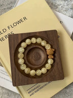 Sunset Rose Hand-Beaded Bracelet