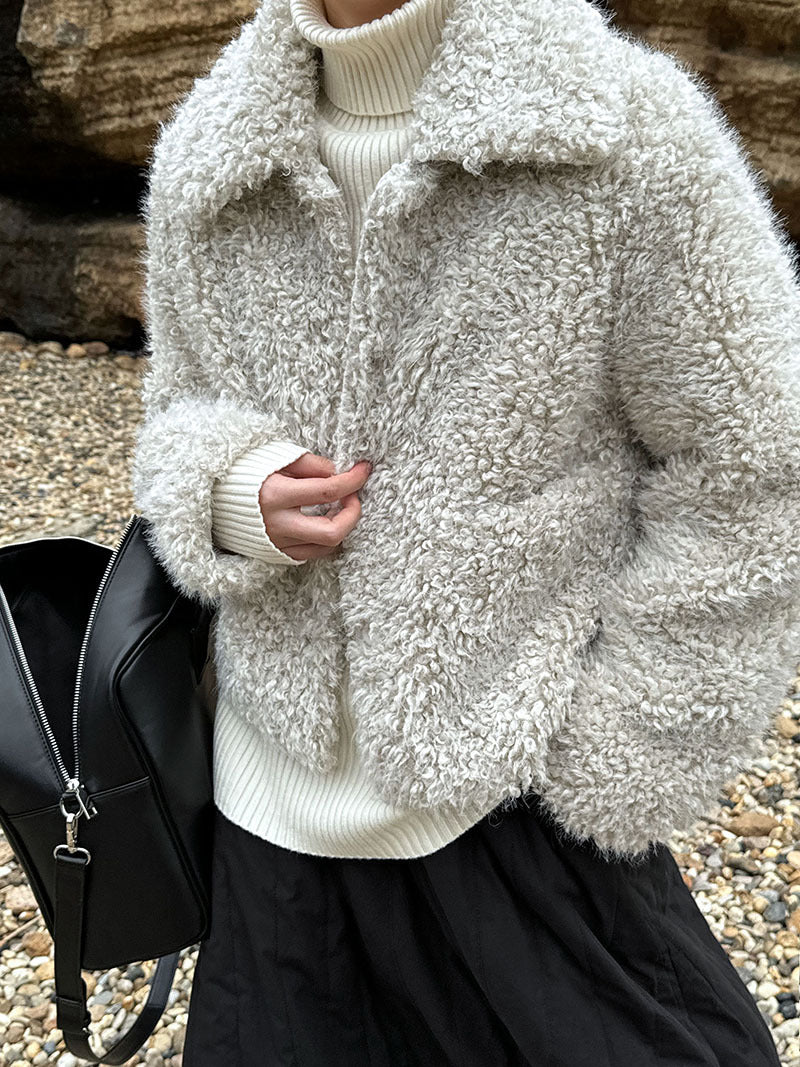 Lambswool Lapel Jacket
