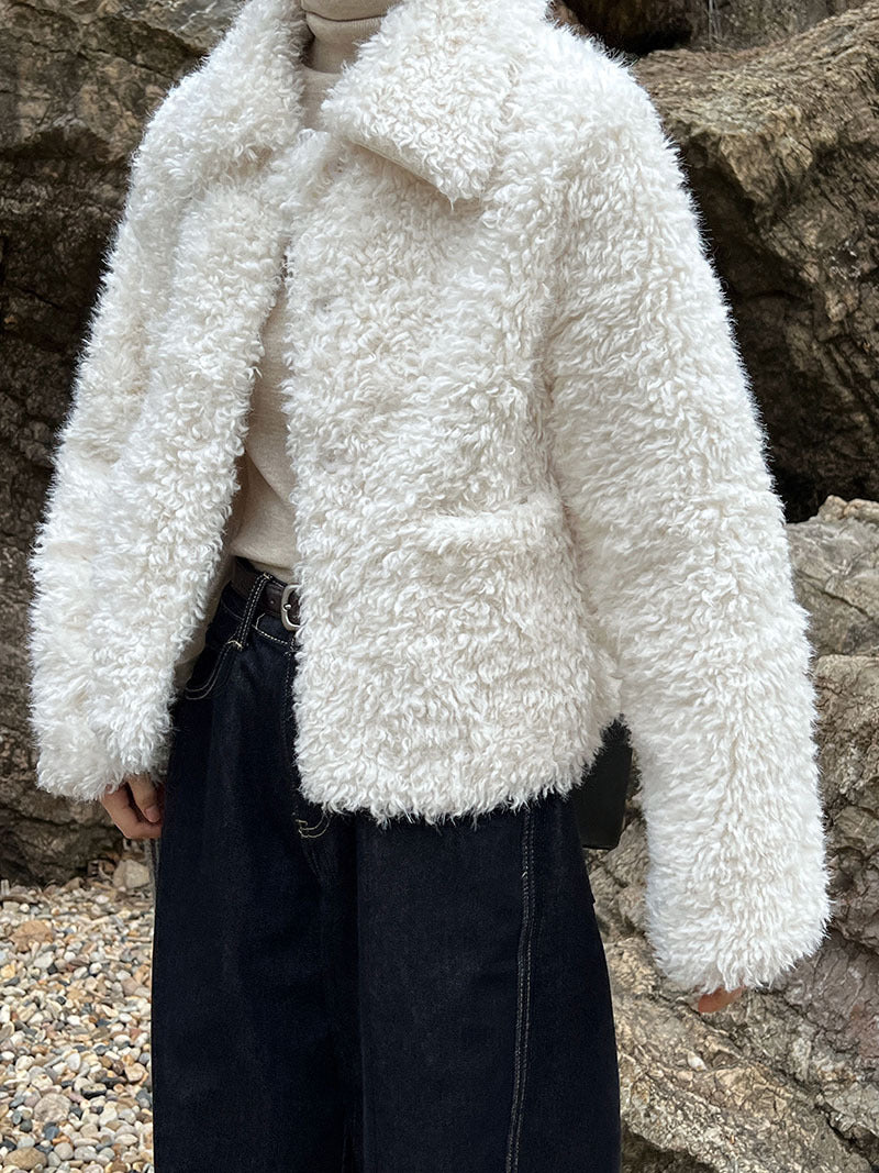 Lambswool Lapel Jacket