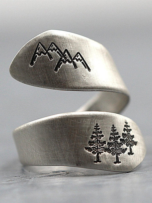 Mountain Green Tree Forest Cord for Braiding Rings