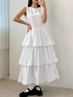 Paneled Layered Vest Dress