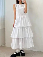 Paneled Layered Vest Dress