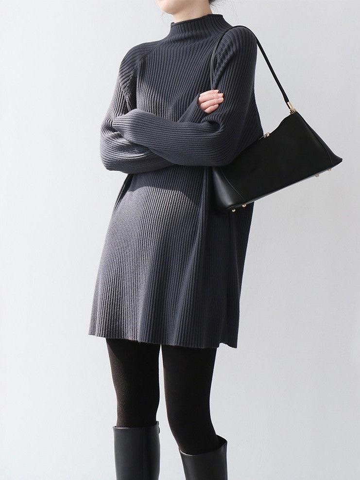 Loose Comfy Long Knitted Dress by painevida