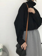 SImple Stand Collar Cotton Base Shirt by painevida