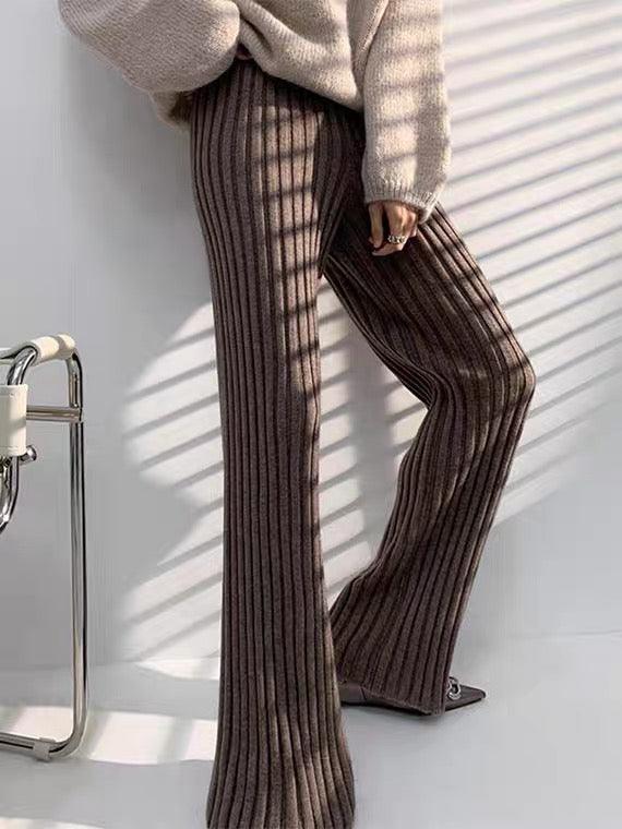 Loose Fashion Knitted Trousers by painevida