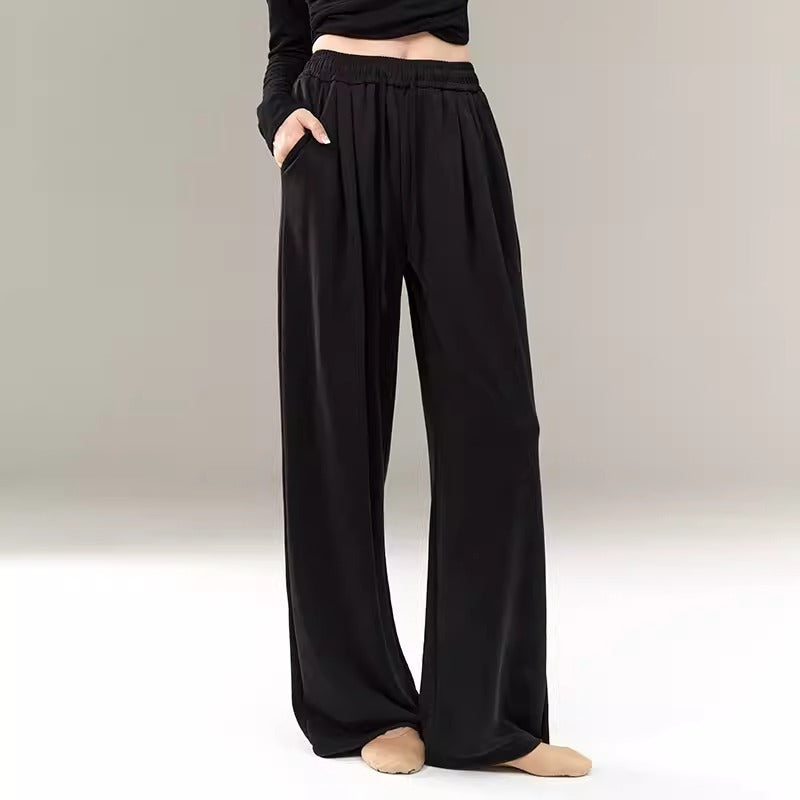Dance Attire  Adult Body Shaping  Wide-leg Activewear Pants.