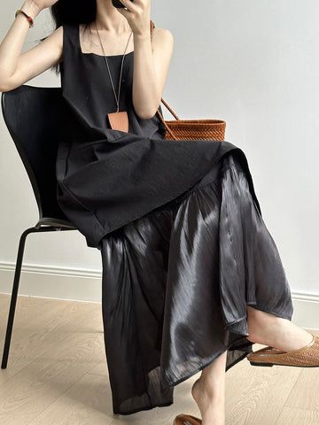 Lrregular Patchwork Vest Dress