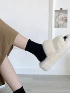 Furry Platform Slippers by painevida