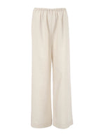 Loose Cotton And Linen Wide-Leg Pants