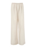 Loose Cotton And Linen Wide-Leg Pants