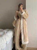 Coral Fleece Long Top&pants 2 Sets Pajamas