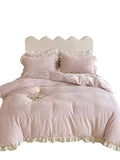 Warm 3D Printed Coral Fleece 4 Pieces Bed sets
