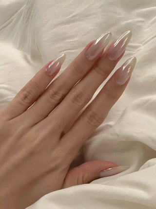 Pearl White Hailey False Nails