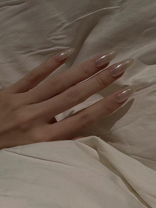 Pearl White Hailey False Nails