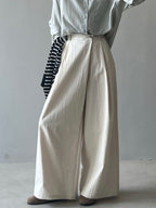 Casual High Waist Straight Trousers