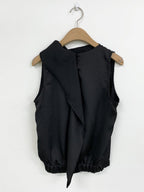 Loose Pleated Sleeveless Tank Top by painevida