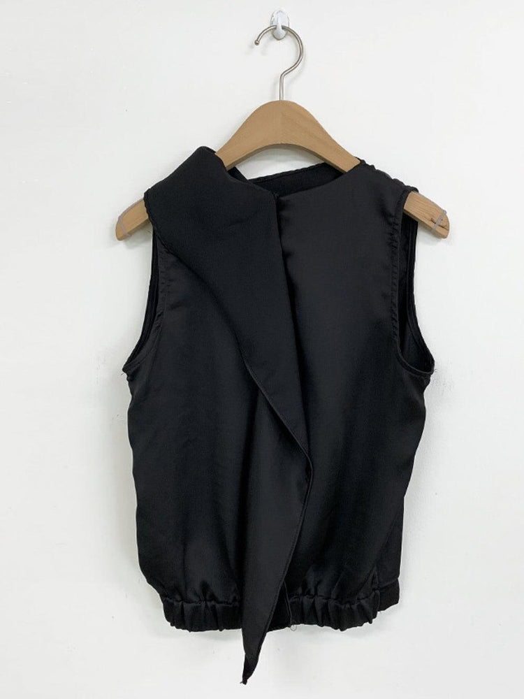 Loose Pleated Sleeveless Tank Top by painevida