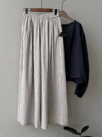 Striped Straight High Waist Wide Leg Pants by painevida