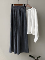 Striped Straight High Waist Wide Leg Pants by painevida
