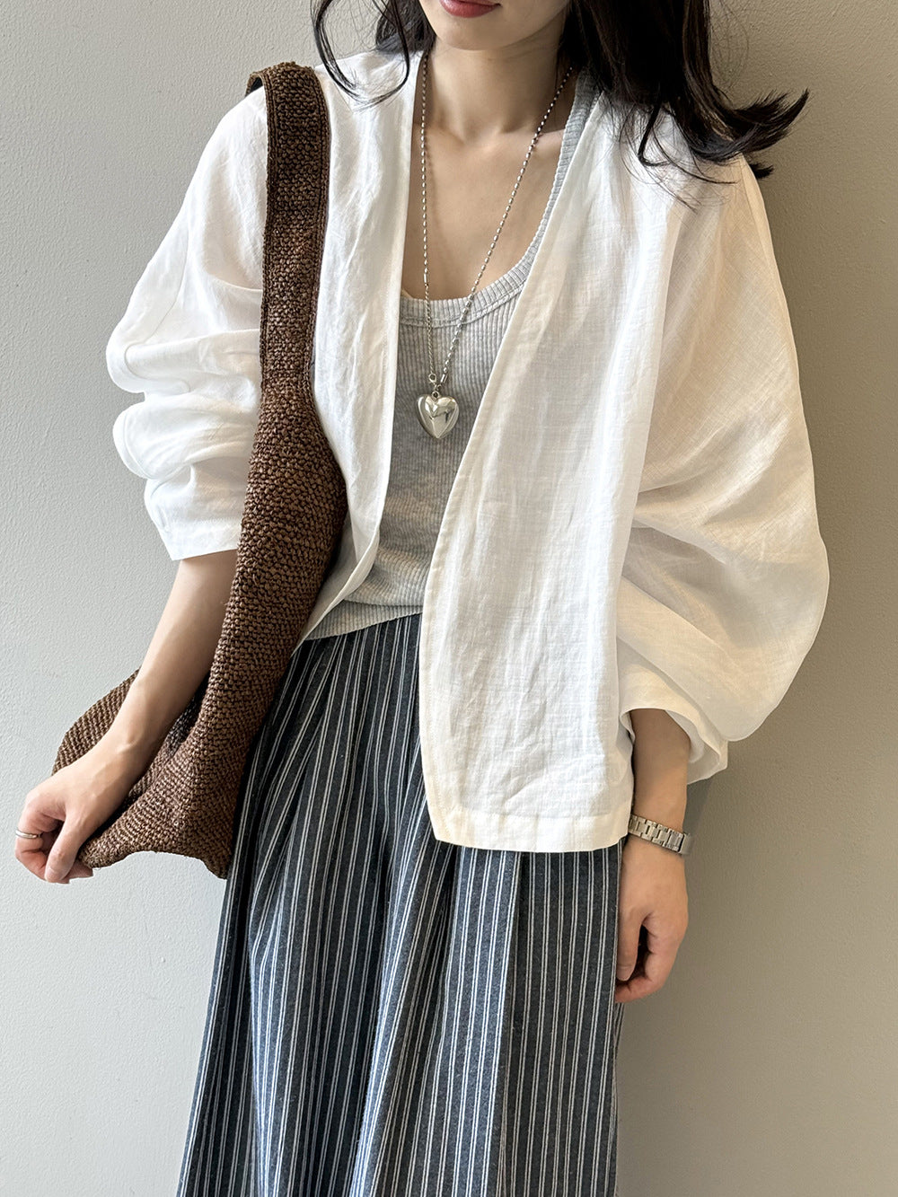 Long Sleeve Cardigan Shirt Top