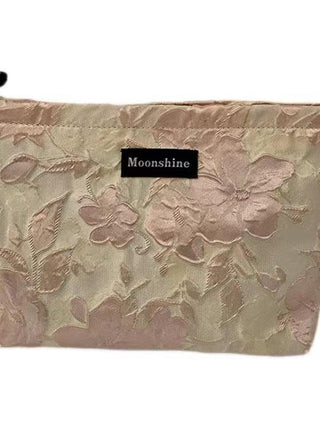 Beauty Flower Embroidered Makeup Handbag