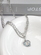 Sparkling Heart Nekelace by painevida