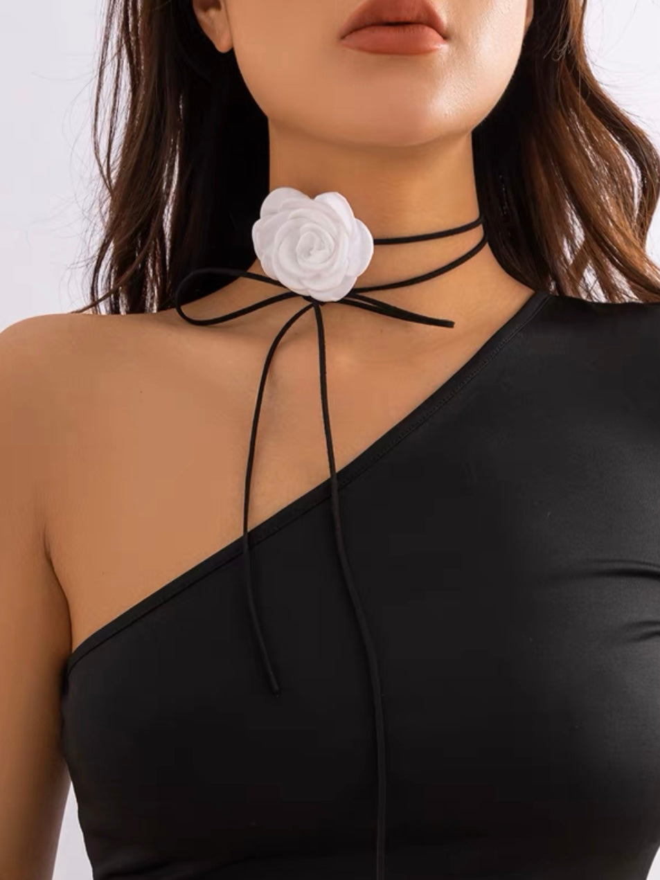 Camellia Lacing Chocker - PAINEVIDA
