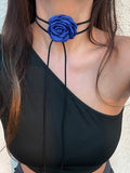 Camellia Lacing Chocker - PAINEVIDA
