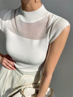 Ice Silk Knitted Vest Top