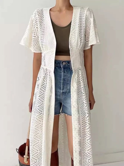 Hollow Crochet Lace Dress