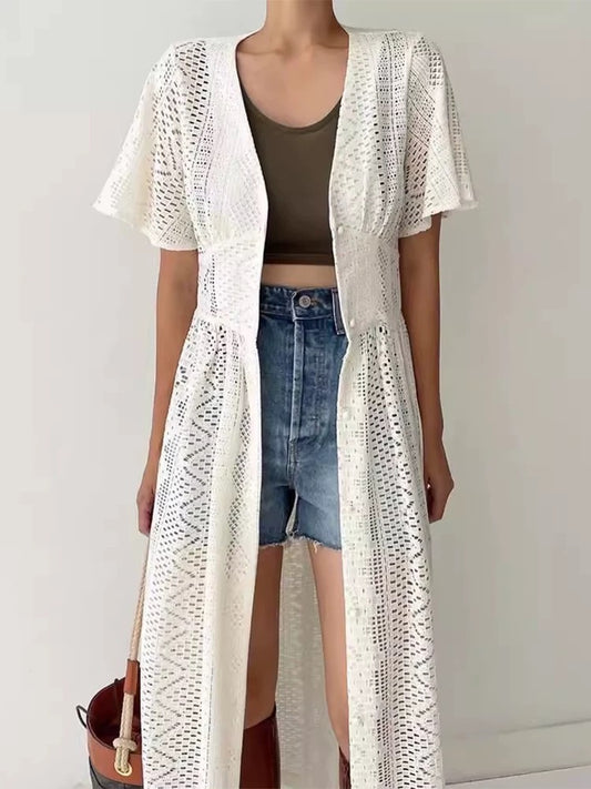 Hollow Crochet Lace Dress