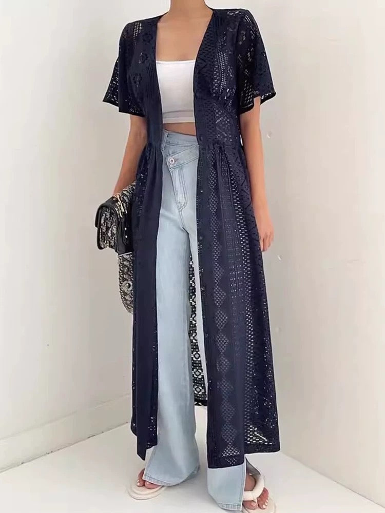 Hollow Crochet Lace Dress