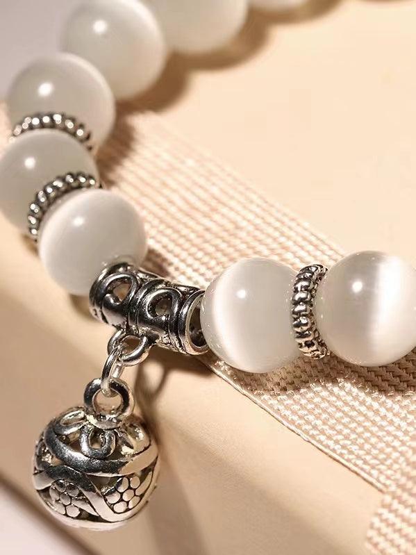 Original Crystal Opal Openwork Ball Beaded Bracelet by painevida