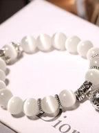 Original Crystal Opal Openwork Ball Beaded Bracelet by painevida