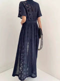 Hollow Crochet Lace Dress