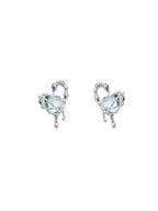 Lava Cutout Heart Stud Earrings - PAINEVIDA